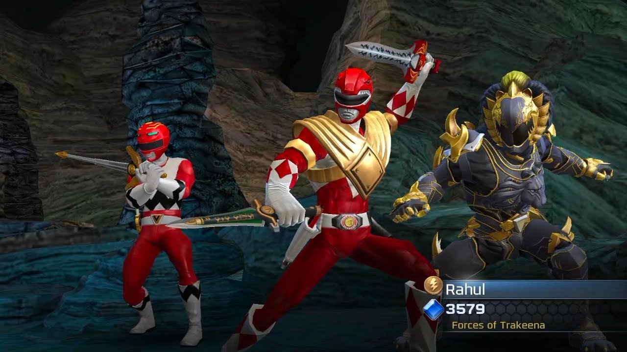 DragonShield Jason Red Ranger Mighty Morphin with Leo & Daishi | Power Rangers Legacy Wars Gameplay