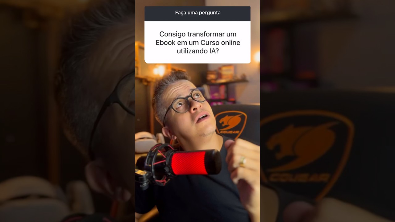 Como Transformar Seu Ebook em um Curso Online com IA? Veja o Passo a Passo! #Shorts