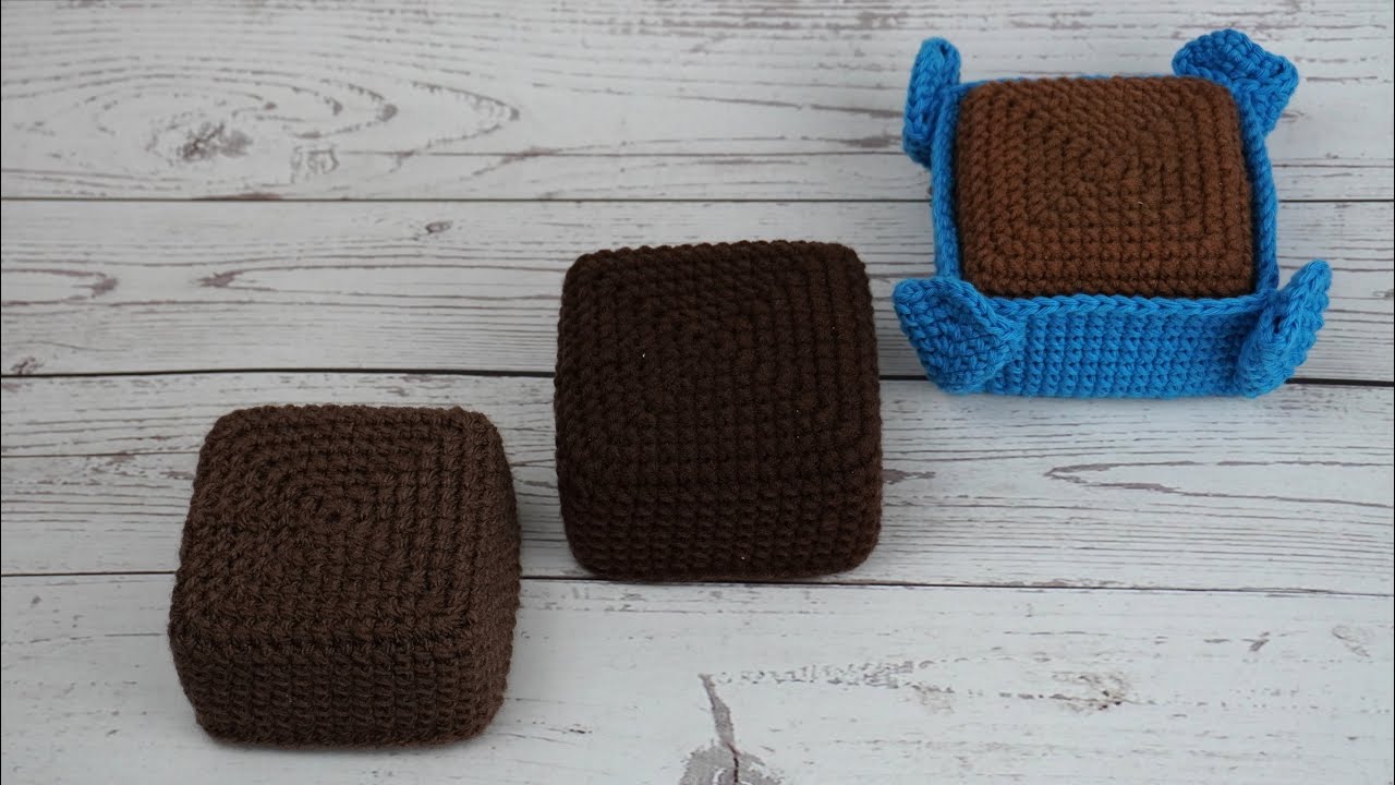 BASE CUADRADA EN CROCHET PARA COLOCAR UNA PLANTA DEENTRO DE UNA MACETA