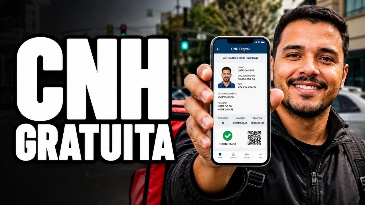 COMO tirar CNH gratuita em 2026 e COMO funciona o novo processo de habilitação