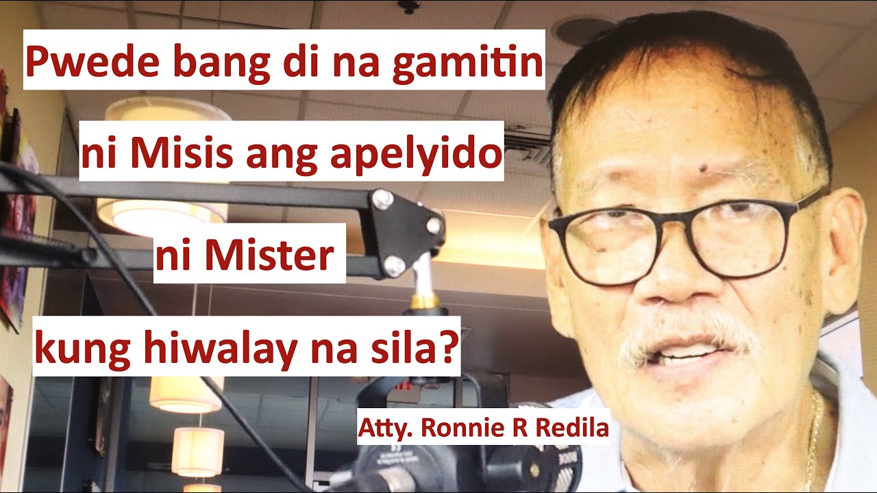 Pwede bang ibalik sa apelyido ng pagkadalaga kung hiwalay na sa asawa?