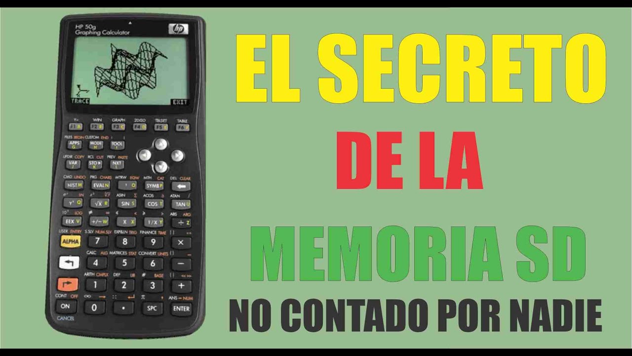 Hp50g calculadora memoria sd