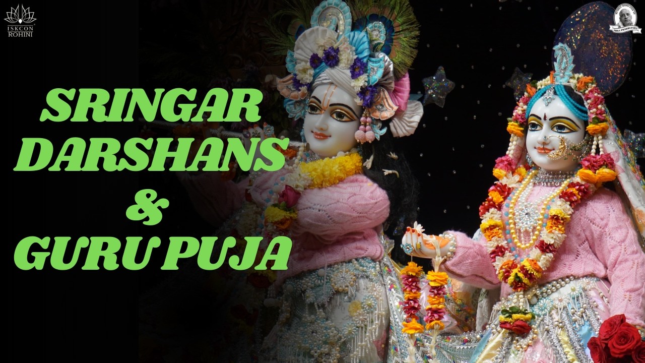Sringar aarti & GURU PUJA -- 14th March 2026#iskconrohiniofficial