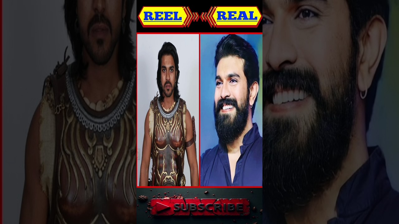 Ram Charan movie cast reel vs real photo #movie #ramcharan #cast #photography