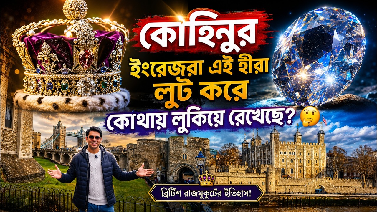 কোহিনূর হীরা আর ময়ুর সিংহাসনের রহস্যময় ইতিহাস! 💎🎎। কীভাবে ভারত থেকে পৌঁছাল  টাওয়ার অব লন্ডনে 🇬🇧🇮🇳।