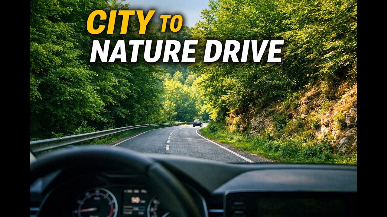 City to Nature Drive &ndash; No Talking, Just Driving (Relaxing Car Sounds)