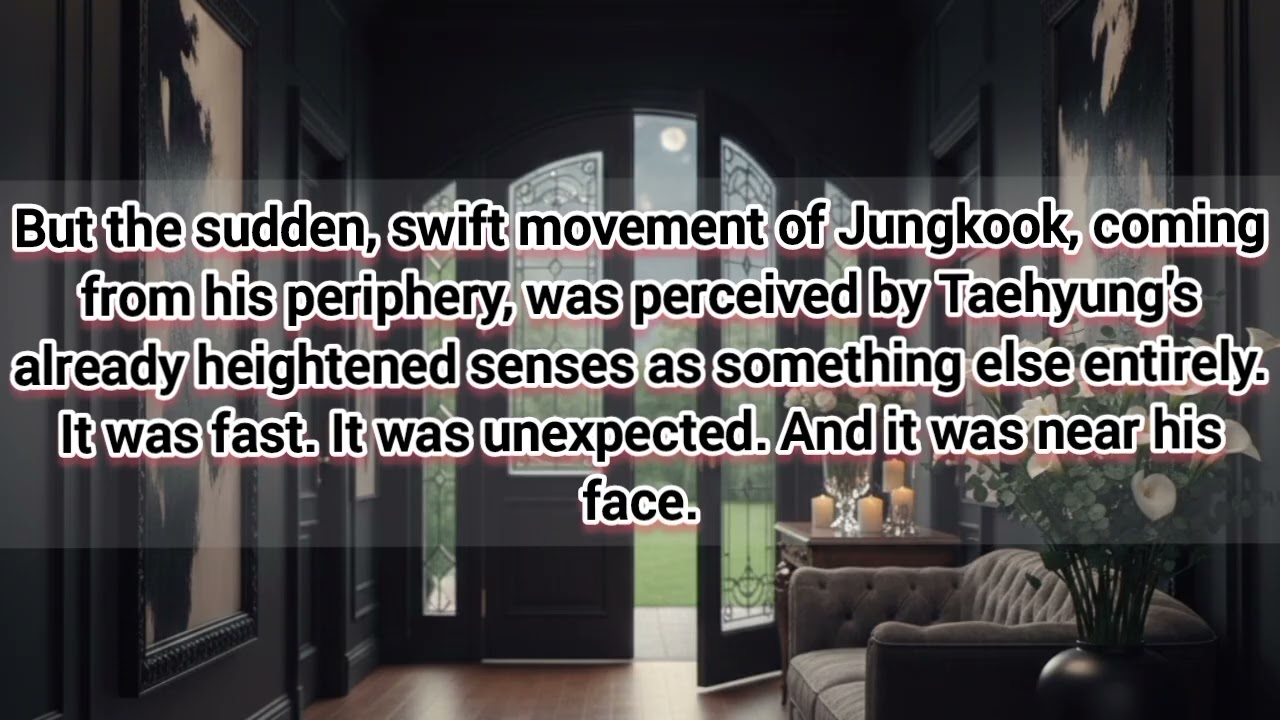 When he flinched after he yelled at him|taekook ff