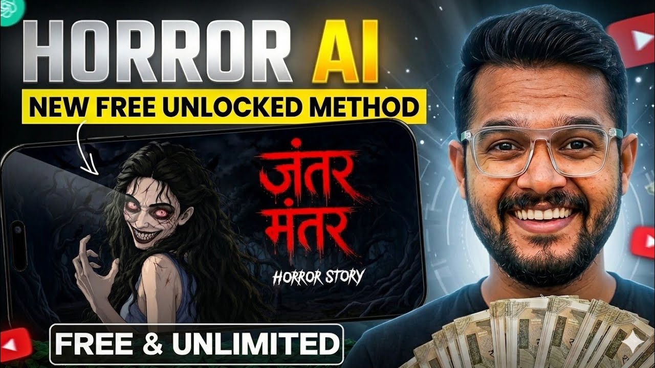 Horror Stories Video Kaise Banaye | AI Se Long Cartoon Story Kaise banaye | how to make horror video