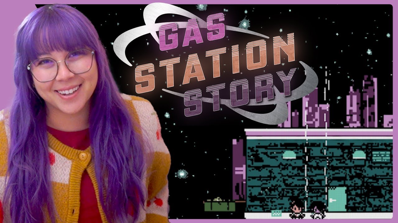 A surreal sci-fi game with Game Boy Camera graphics! ⛽ Gas Station Story (Full Playthrough)