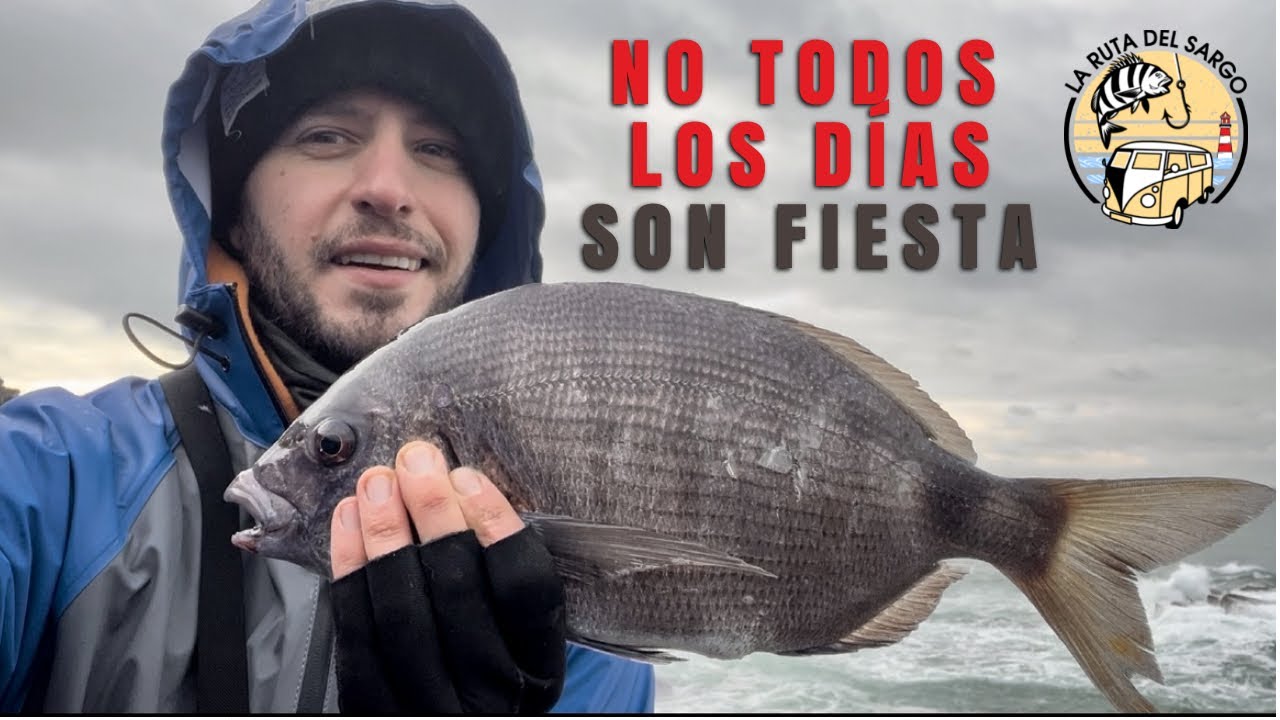 Pesca de SARGOS A BOYA de HONDARRIBIA a MATXITXAKO (condiciones MUY DIFÍCILES)