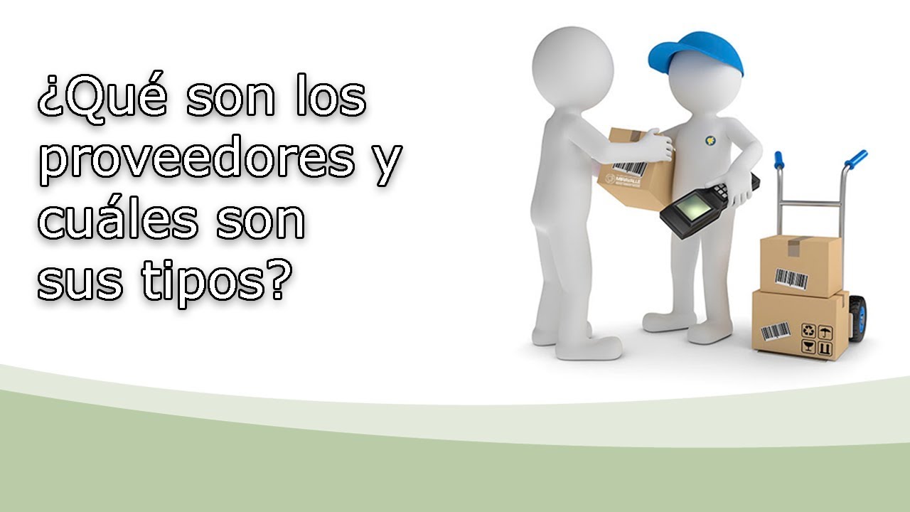 ¿Qué son los proveedores y cuáles son sus tipos?