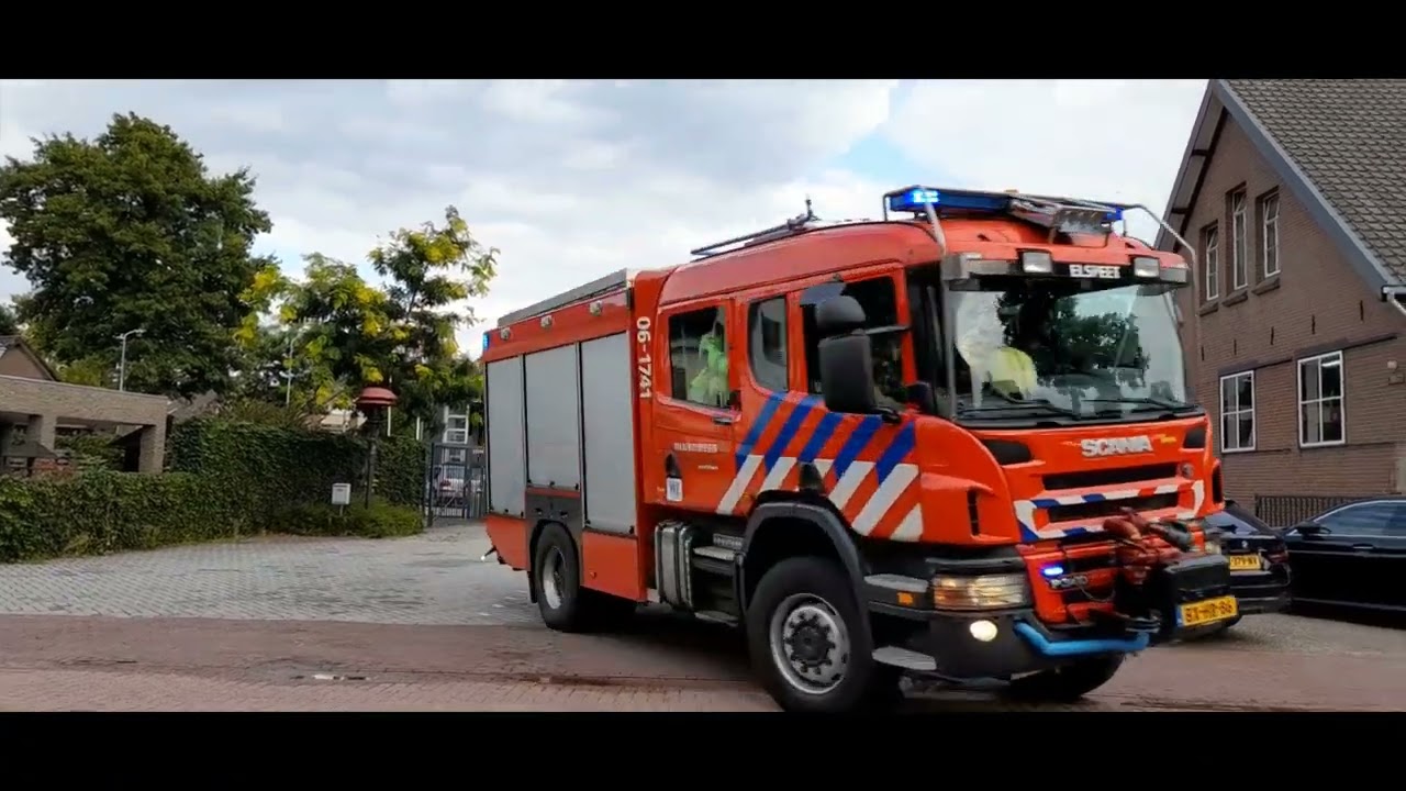 Uitruk Brandweer Elspeet en WTG Uddel met Prio 1 naar bosbrand in Hulshorst