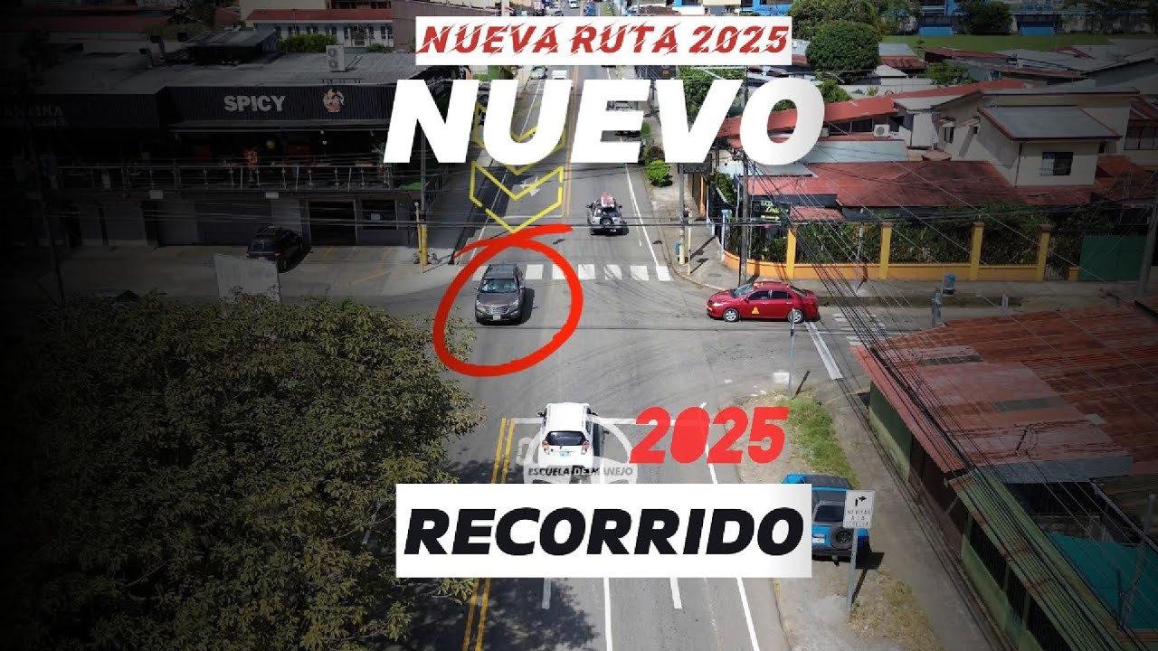 Prueba de Manejo completa en Perez Zeledon. NUEVO Recorrido 2025 conos y recorrido en PZ. *88783003*