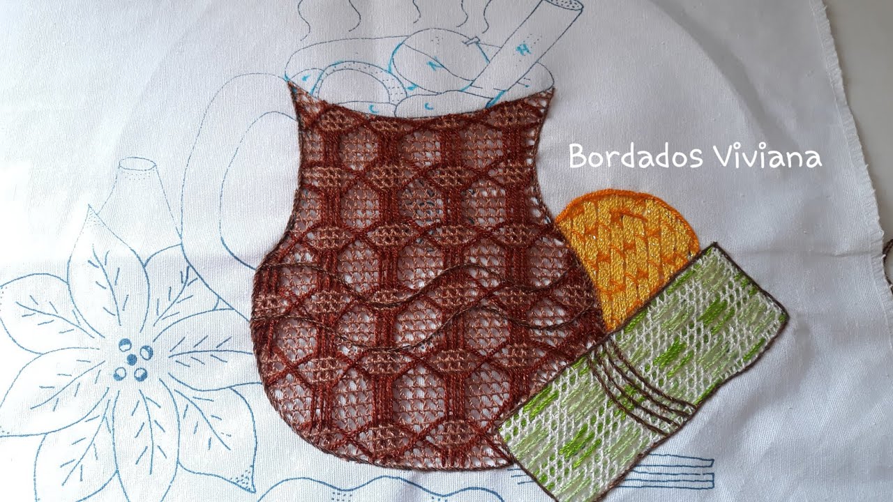 Bordado fantasia JARRÓN de Ponche