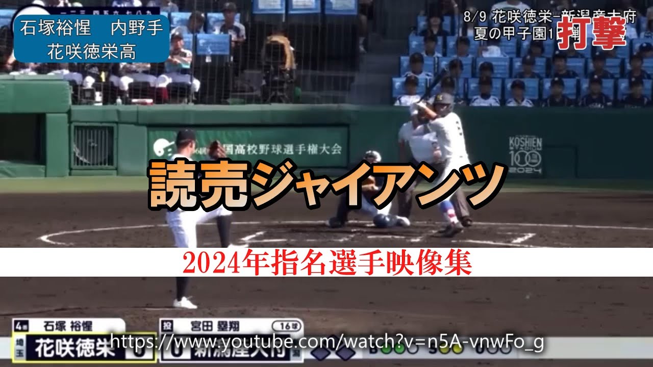 【読売ジャイアンツ】2024年ドラフト指名選手(育成含む)のアマチュア時代まとめてみた【全11人】