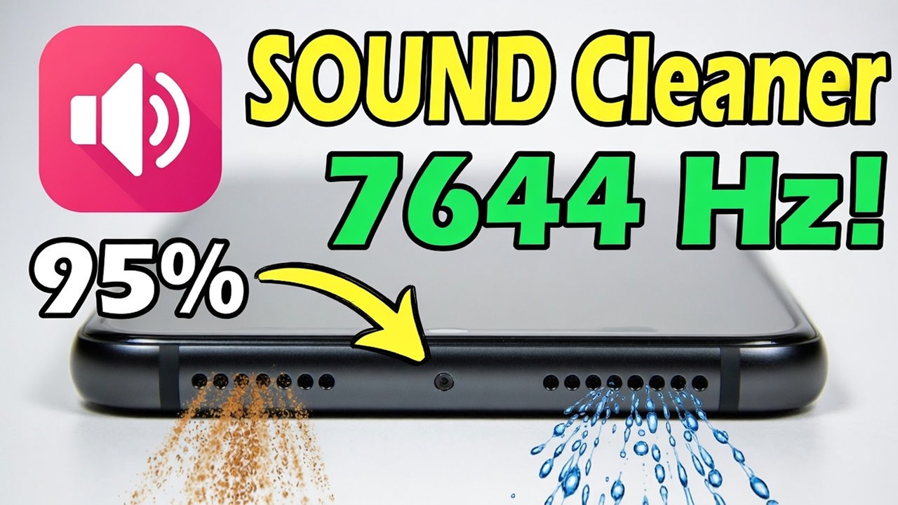 UNIVERSAL Speaker Cleaning Sound 💧 Eject Water From Any Speaker Fast! (7644 Hz Fix)