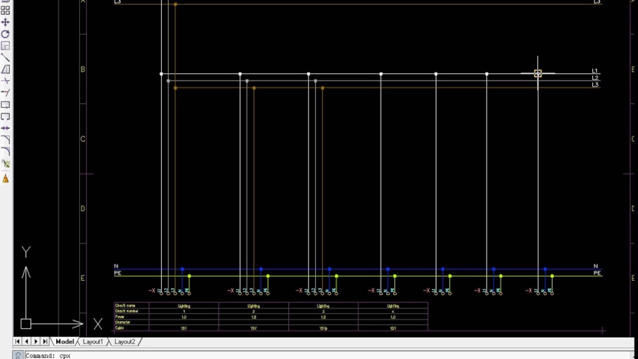 CADprofi Electrical: sheet templates and drawing tables