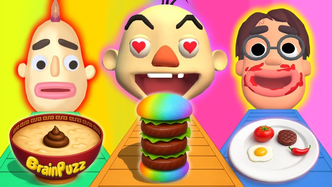 Sandwich Runner VS Burger Master VS Noodle Run 🍲 Satisfying Mobile Games All Levels Gameplay