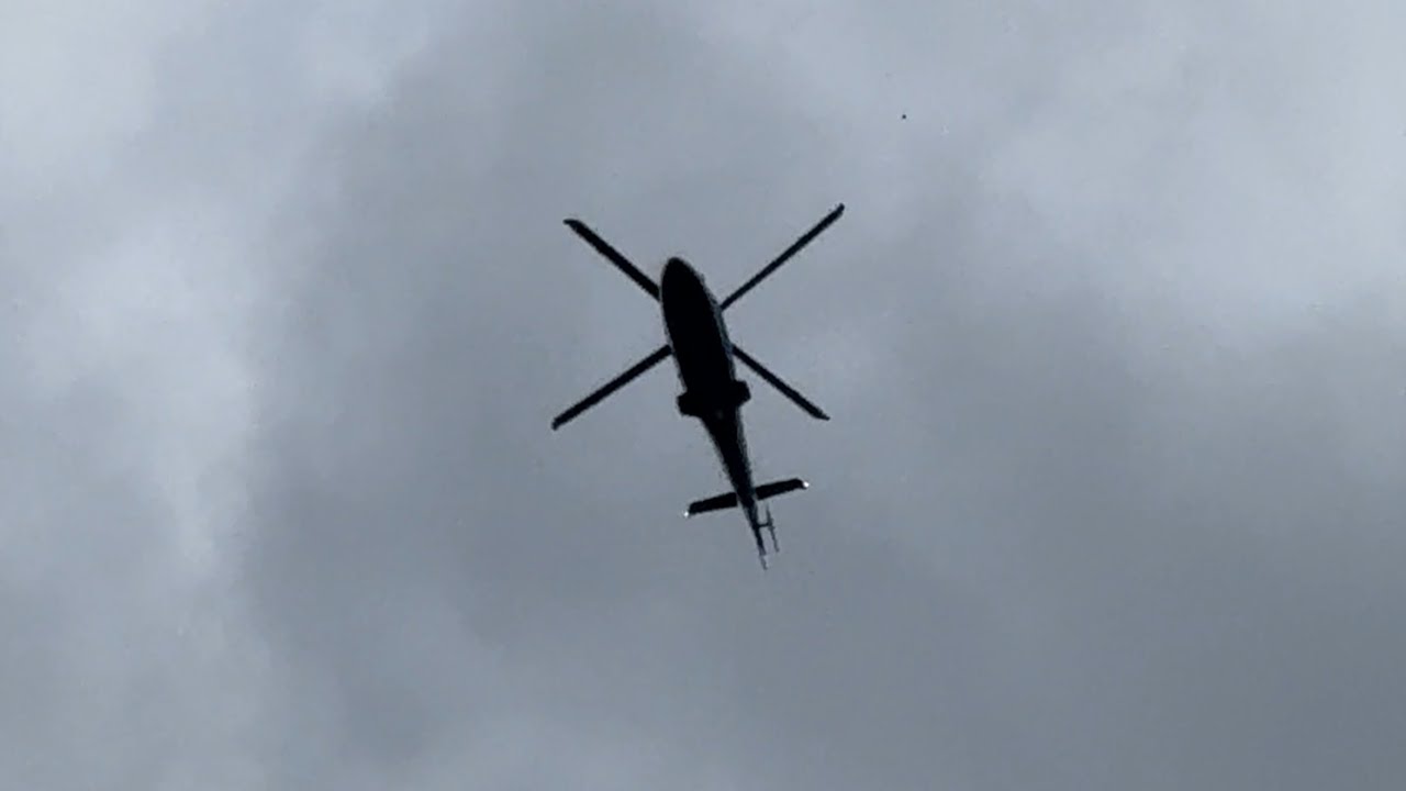 Private Agusta AW109 [G-PPPT] flying past the neighbourhood