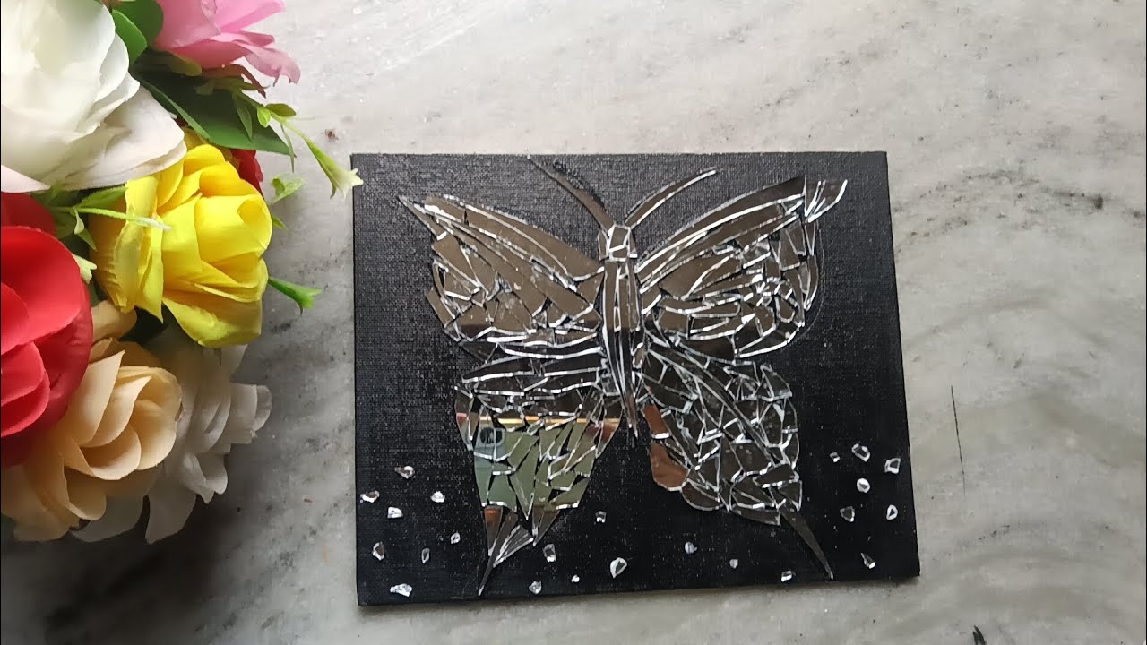 Reusable canvas board work into mirror # Expensive wall decor idea 