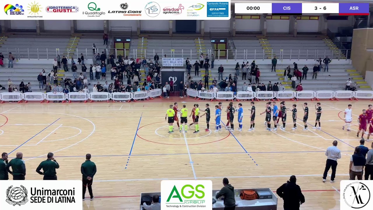 Diretta - Coppa Divisione | Cisterna5 vs AS Roma 1927 Futsal