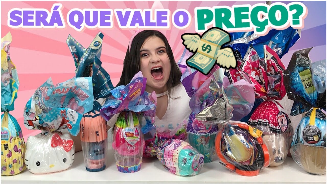 AVALIANDO BRINQUEDOS VS PREÇOS DOS OVOS DE PÁSCOA 2019