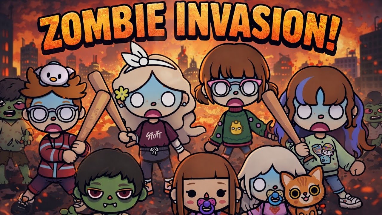 Toca Life Liza: Zombie Invasion!!!🐉🦖🦕