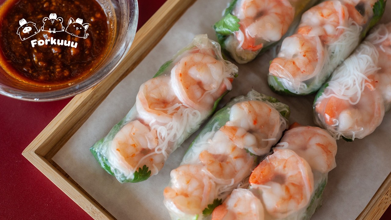 Healthy Summer Rolls (but we made the sauce dangerously good) 🤫