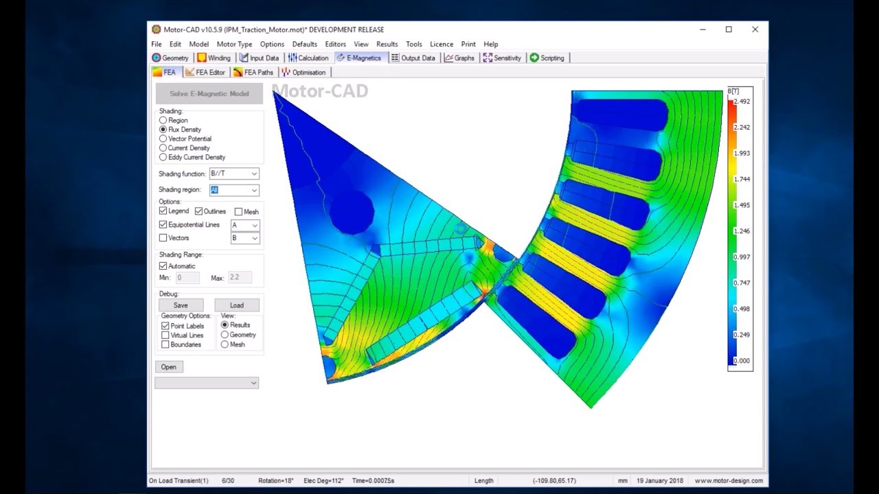 Motor-CAD demonstration - EMag, Therm and Lab