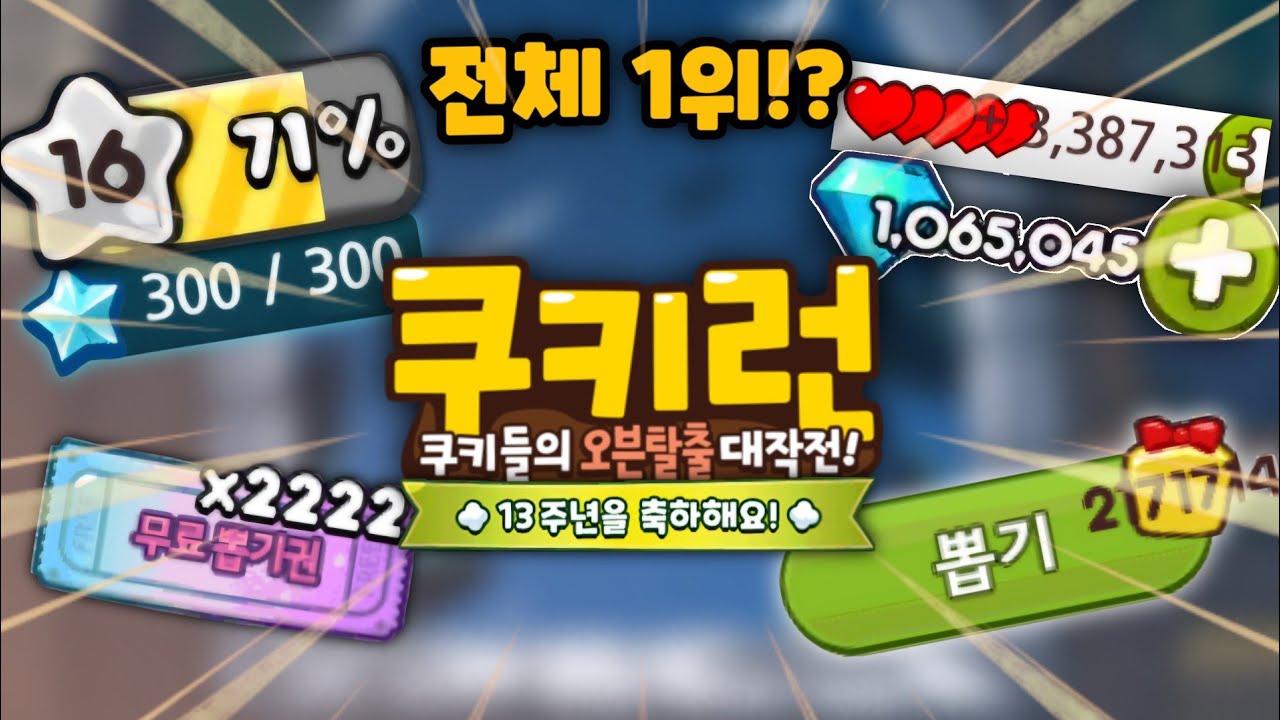 13년 동안 쿠키런 유저들은 얼마나 성장했을까?