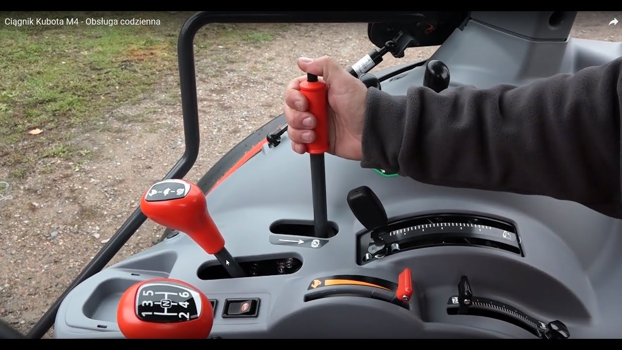 Ciągnik Kubota M4 - Obsługa codzienna