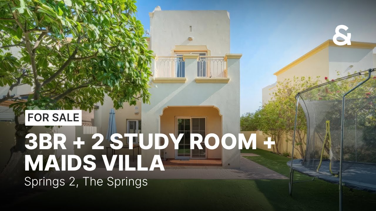 For Sale | 3BR + 2 Study Room + Maids Villa | Springs 2, The Springs