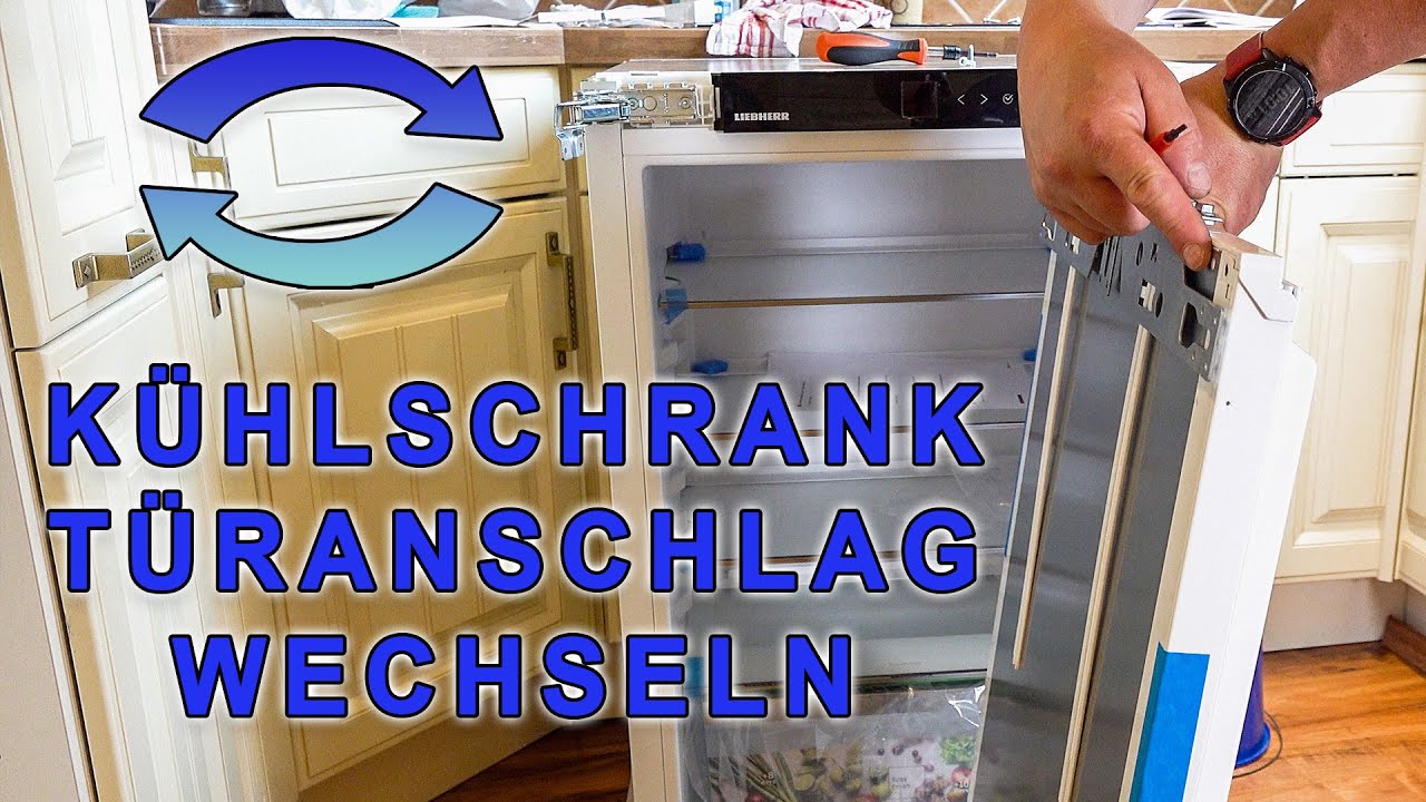 Kühlschrank Türanschlag wechseln - Kühlschrank Türanschlag links oder rechts wechseln Liebherr.