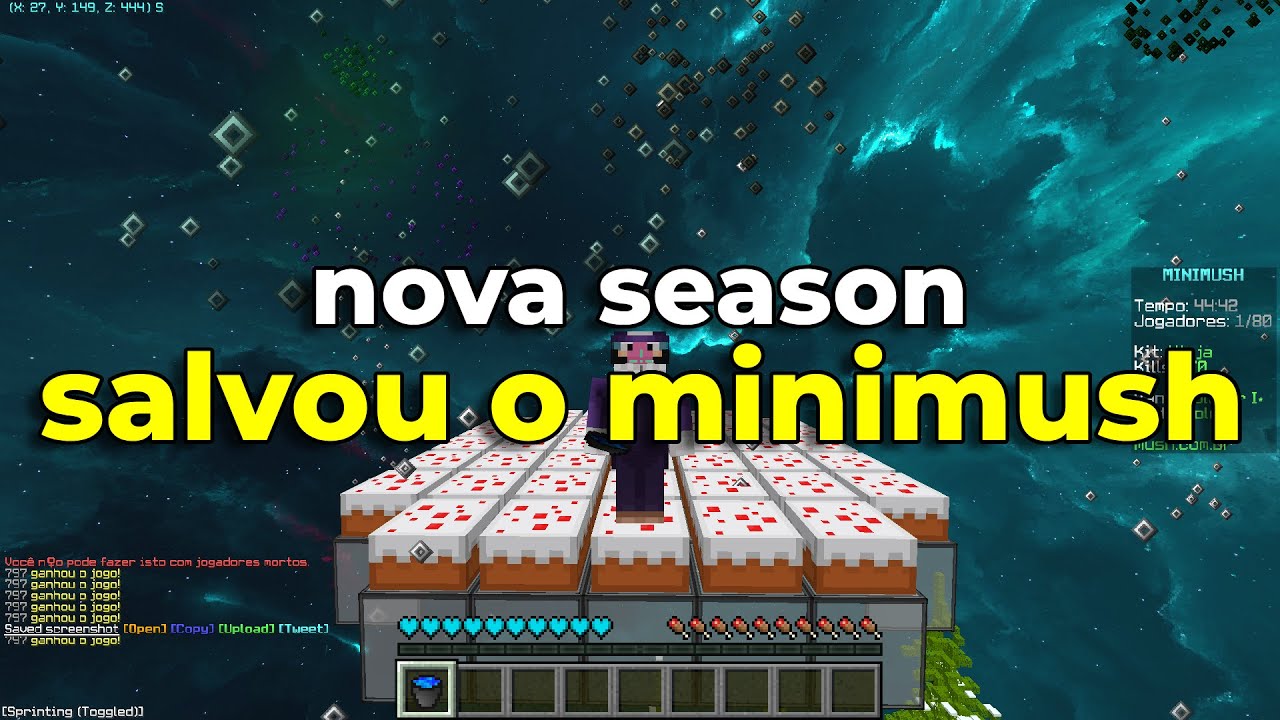 minimush, mas é full gameplay e eu falo sobre a nova season (salvação do minimush) #06