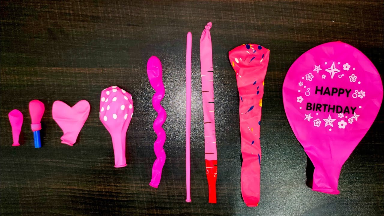 Small and Big Pink Balloons satisfying Unboxing ASMR 🎈💗#asmr #satisfying #balloonexperiment #pink 