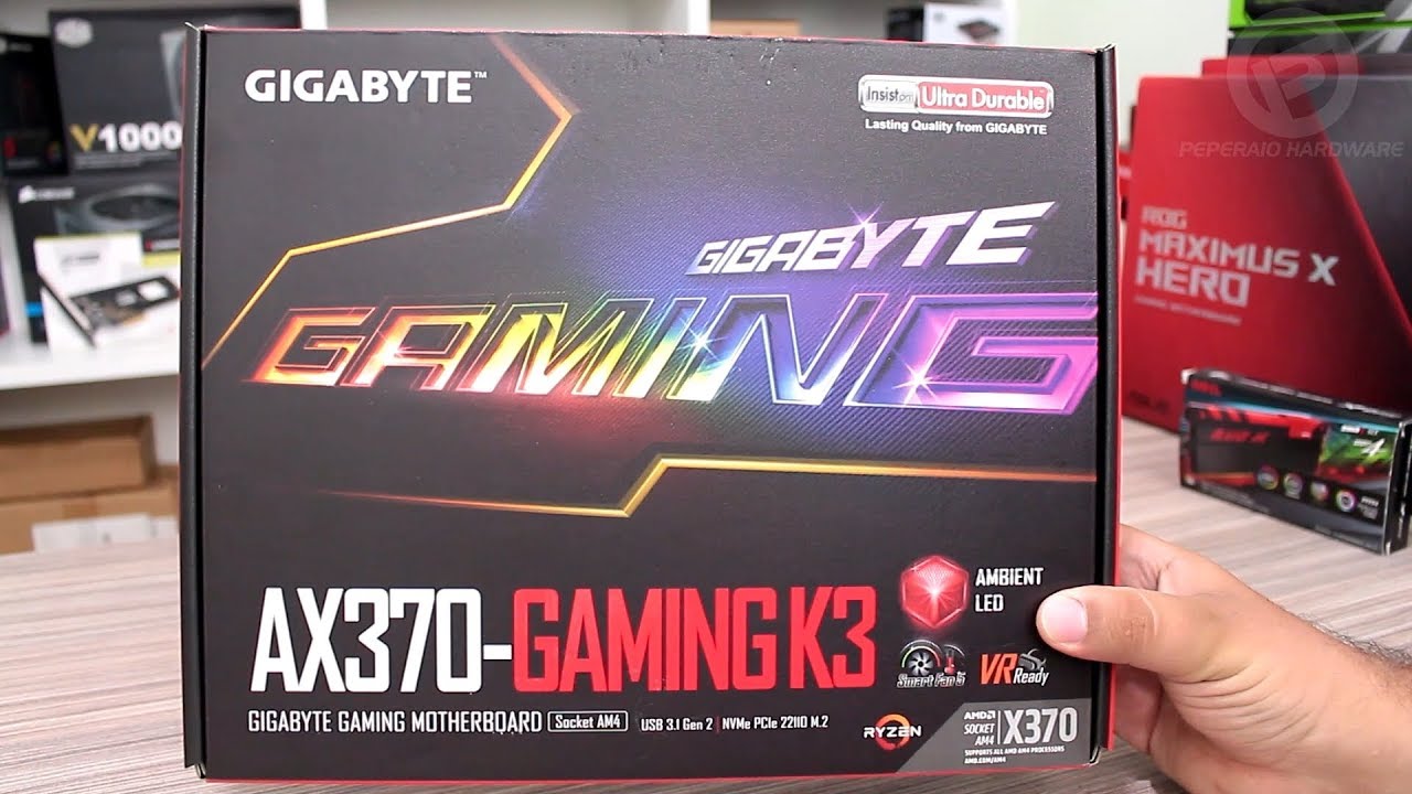 Placa-mãe GIGABYTE AX370 Gaming K3 - Opinião de uso diário com OC e RAM 3200 Mhz
