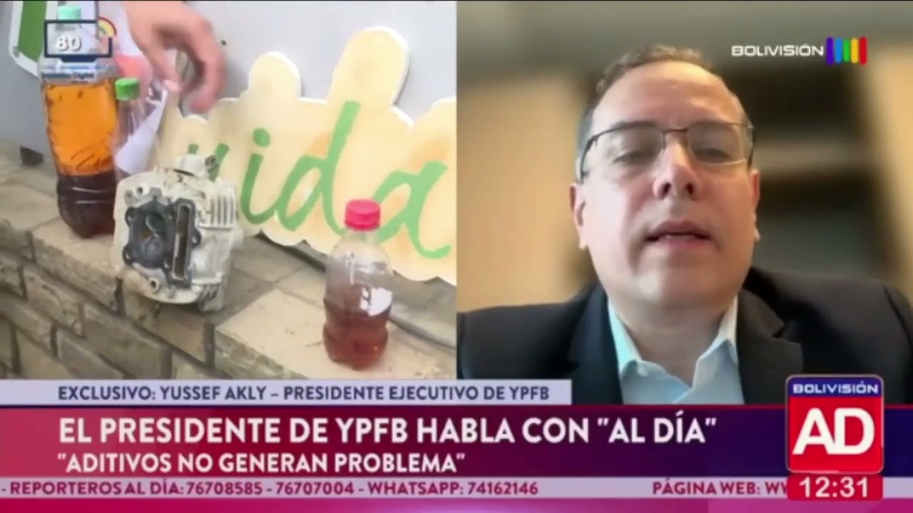 El presidente de YPFB habla sobre los aditivos
