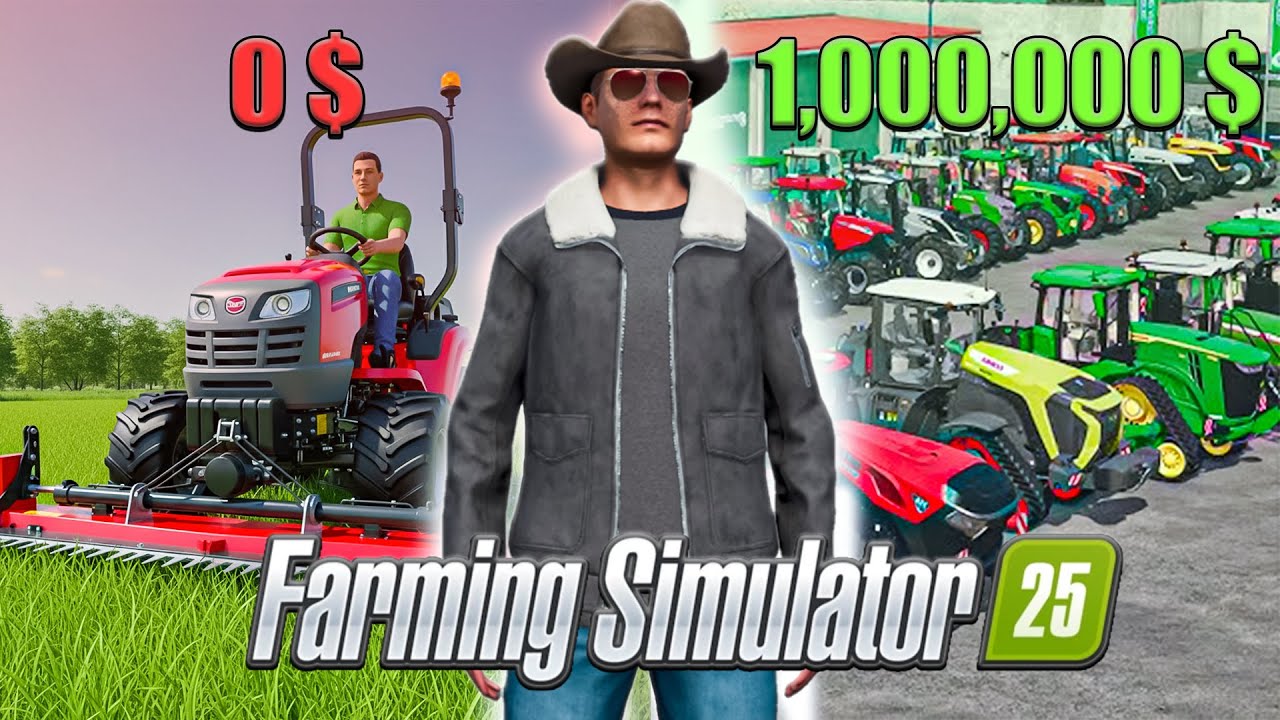 I SPENT 365 DAYS TO EARN 1 MILLION DOLLARS🤑 IN FARMING SIMULATOR 25 || HINDI P-1