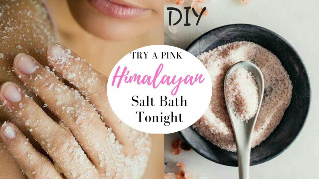Full Body whitening natural Body scrub with pink salt at home for glowing skin - Himalayan pink salt