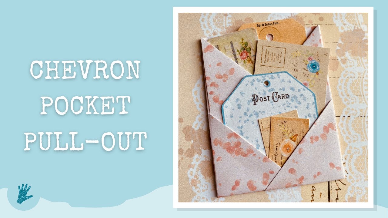 CHEVRON POCKET PULL-OUT - Junk Journal Ephemera Tutorial