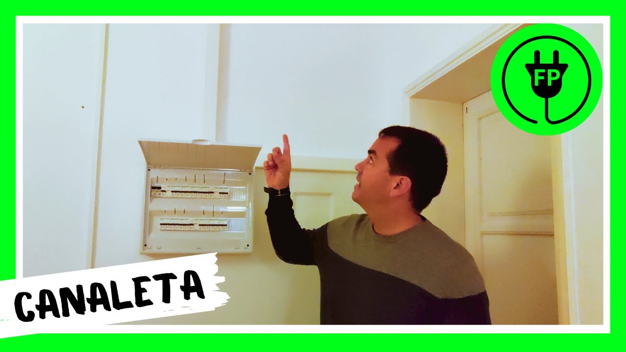 INSTALACIÓN COMPLETA de VIVIENDA mediante CANALETA: CUADRO y CANALIZACIONES