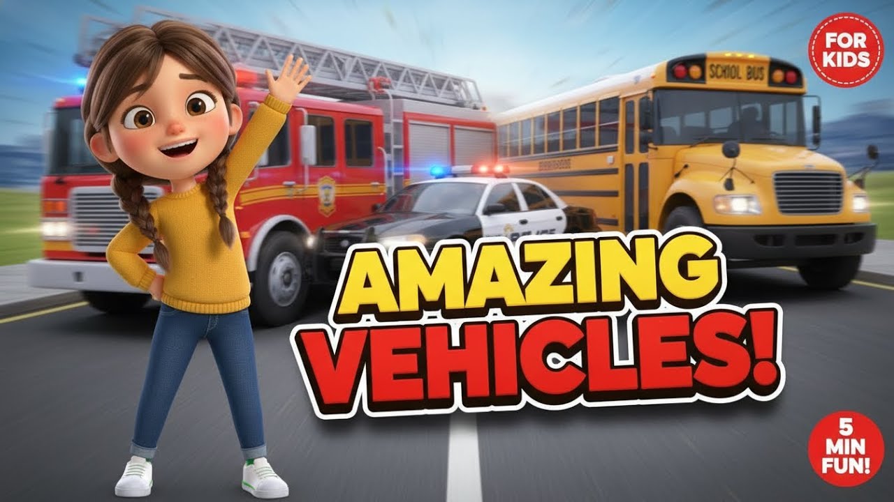 What Are These Vehicles Called? | Learn 10 Amazing Machines for Kids!”