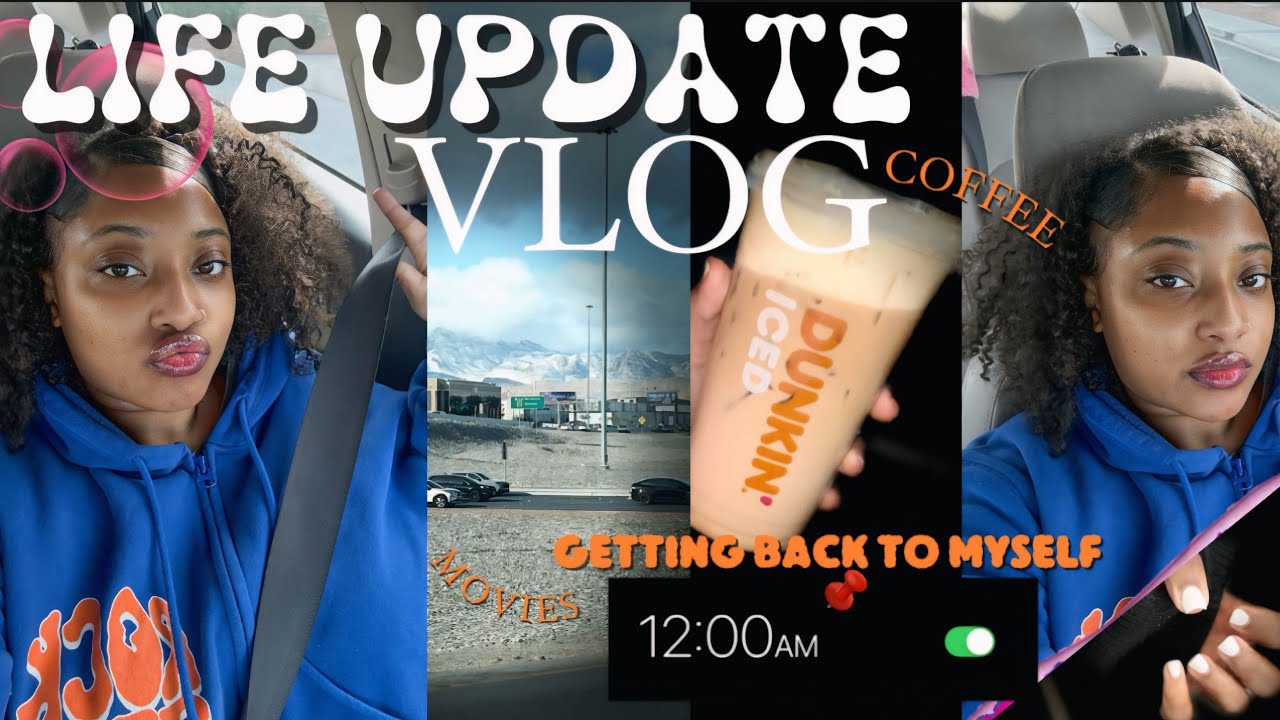 GETTING BACK TO MYSELF🧘🏾‍♀️| let’s go see scream 7 🎬 + dunkin’ banana pudding cloud latte???