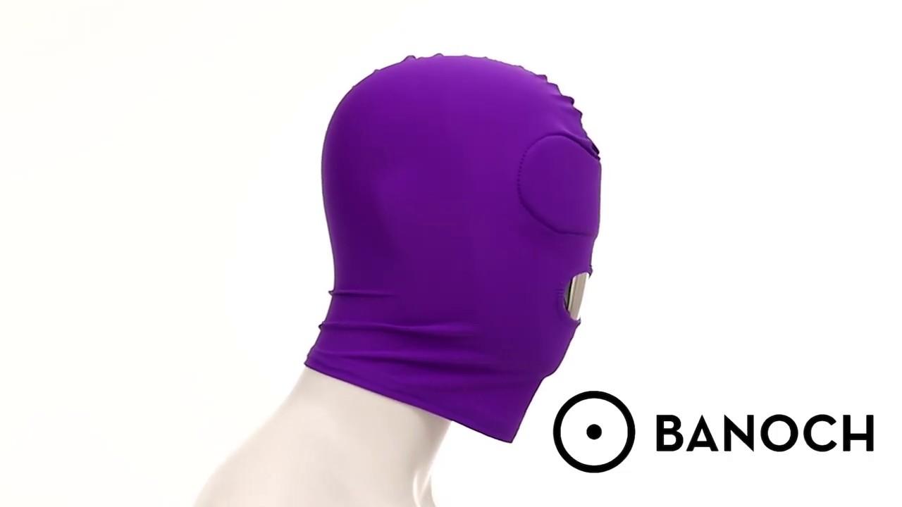 Banoch | Mask/1 hole - bondage masker Purple | BDSM