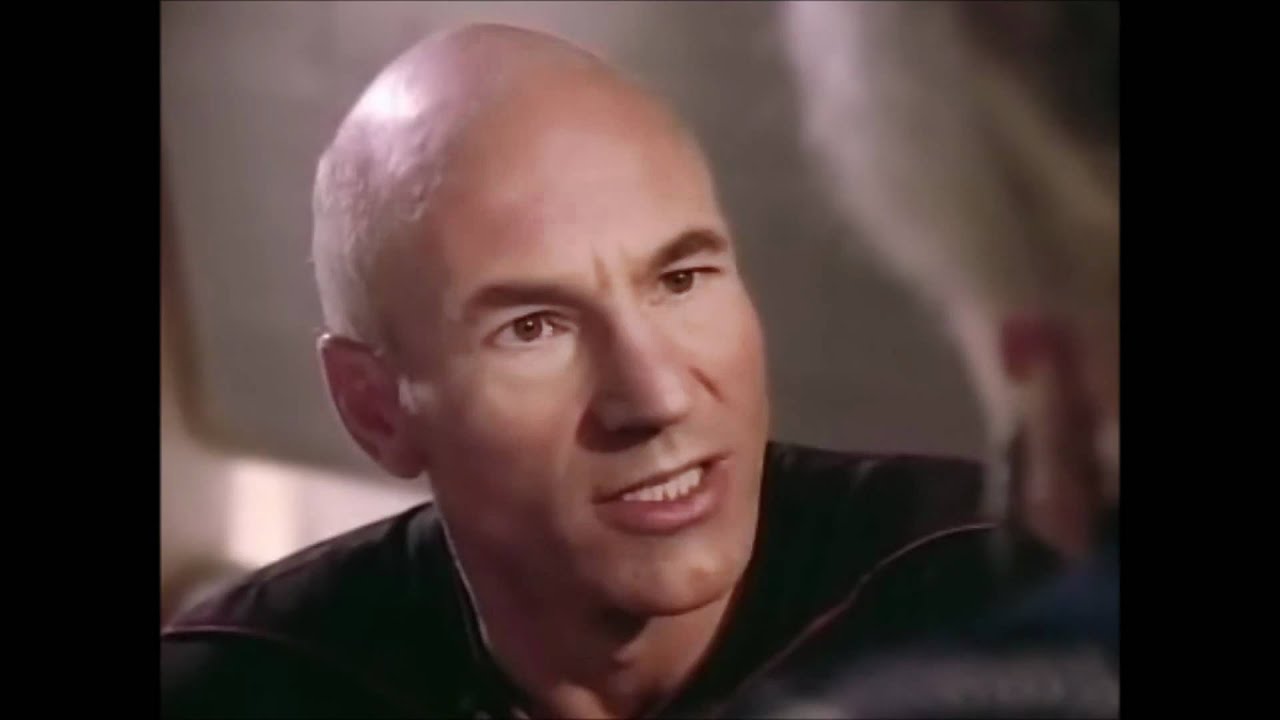 Picard and his mother.