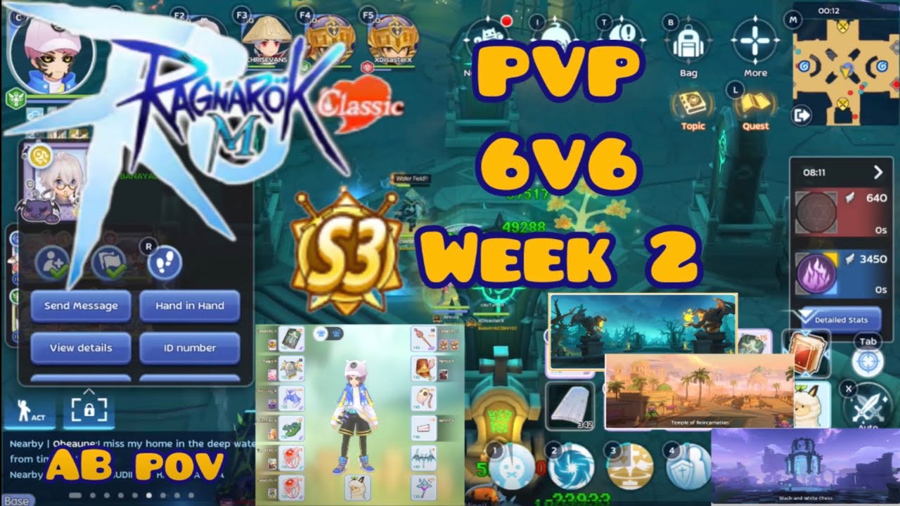 Ragnarok M Classic - 6v6 PVP Season 3 Week 2 - Archbishop POV