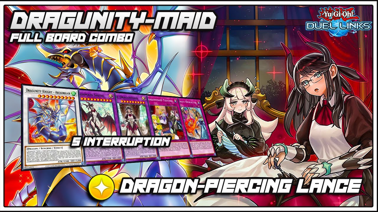 DRAGUNITY x DRAGONMAID !! , Full Board Combo With 5 Interruption [ Yu-Gi-Oh Duel Links ]