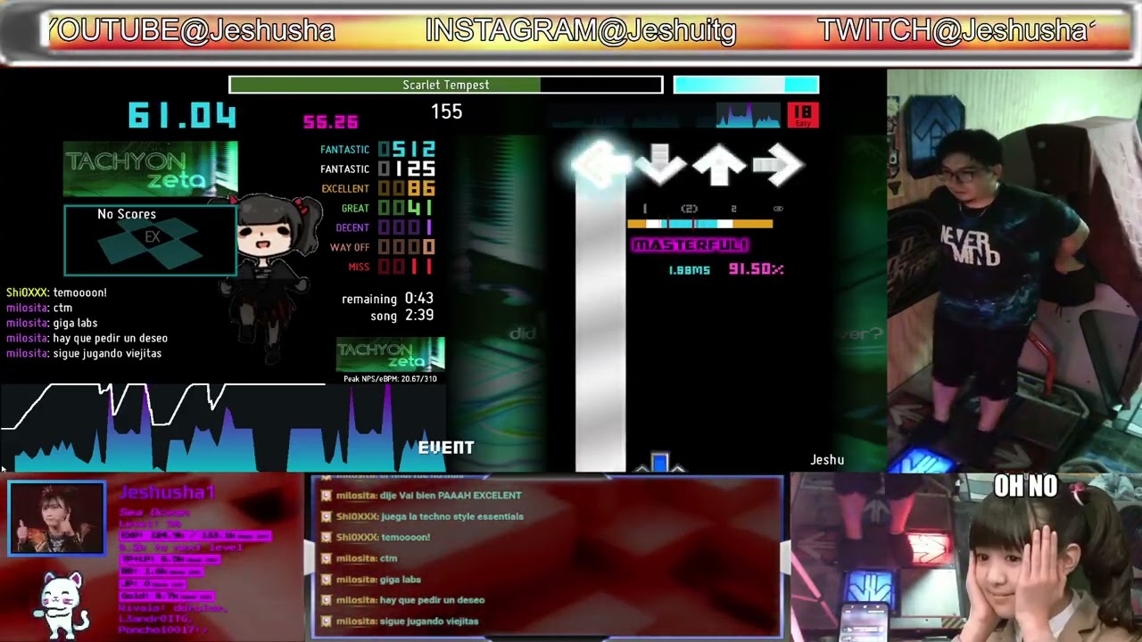 Jeshu - Scarlet Tempest Lv18 86.60% 155/310bpm
