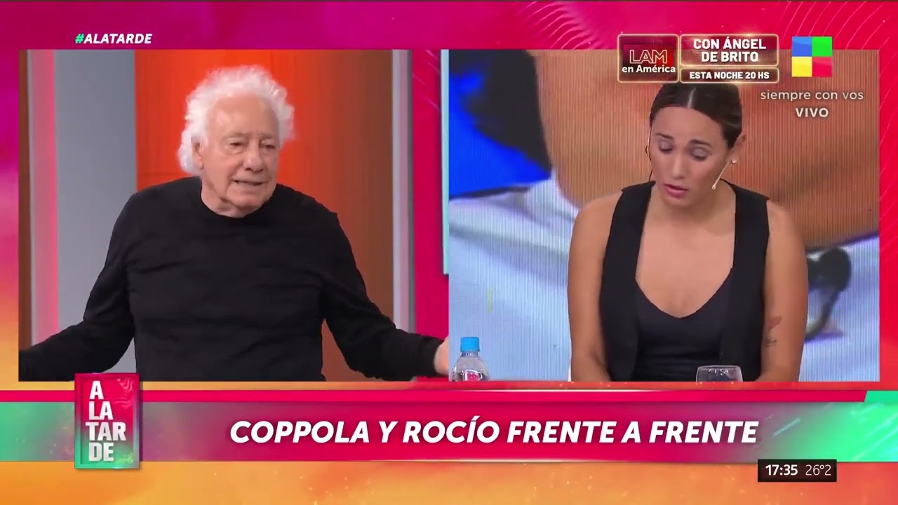 ¡TENSIÓN AL AIRE! Coppola y Rocío Oliva frente e frente