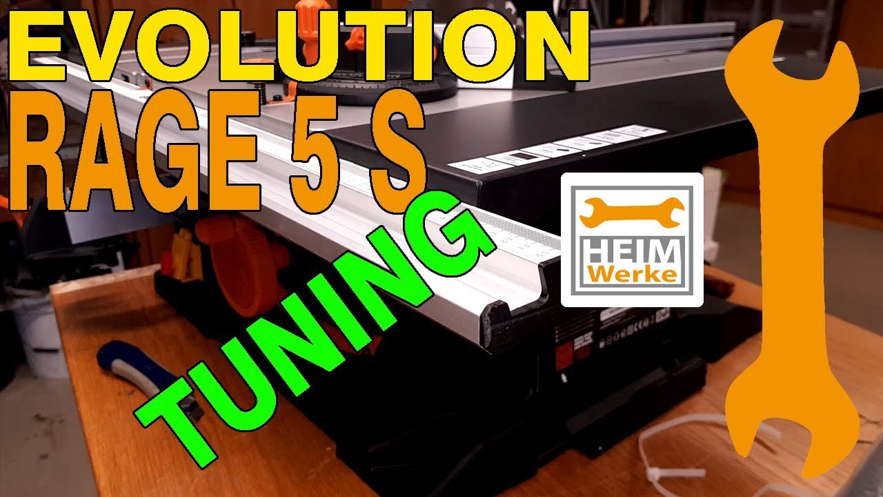 Evolution Rage 5 s Tischkreissäge Fazit und Tuning.